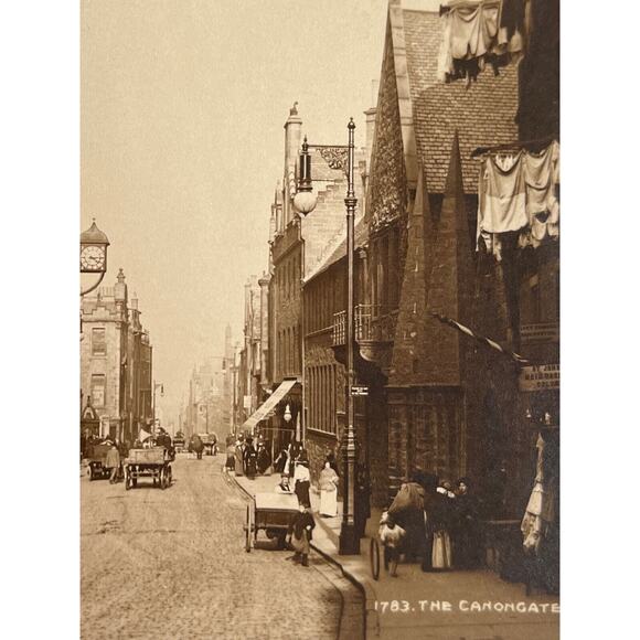 Atq RPPC Postcard Ephemera Early 1900s Picture Judges LTD Edinburgh Canongate - Picture 2 of 5